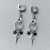 oly-36b370fd74201ce10cd1ad00d0806d43 Wholesale Star Hoop Earrings Stainless Steel Gothic Punk Y2K Style Fashion Jewelry Accessory for Party Wear