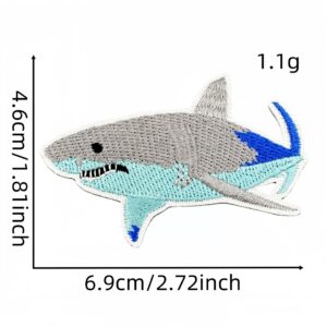 Marine life fish cloth sticker 1#