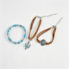 oly-36caed9d9ab03f43577faca95b545fe9 Wholesale Retro Turquoise Cactus Pendant Bracelet Set Bohemian Jewelry Accessory Gift