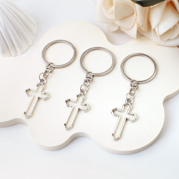 oly-36d040a05eda01b50a573827bde3bb7b Wholesale Cross Crown Roman Numerals Design Keychain Bag Charm Decorative Fashion Accessory Resale Gift