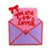 oly-36d3067ddd583d326cfe90f470417d46 Wholesale Decorative Iron On Embroidery Patch with Pink English Text Clothing Accessory