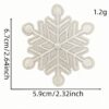 oly-36d5724816a66a47d3c608af0ed30ced Wholesale Embroidered Christmas Snowflake Cloth Patch - Decorative Clothing Accessory for Adults