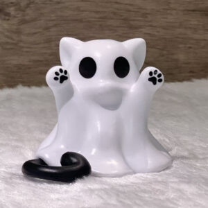 Ghost cat white / 4cm