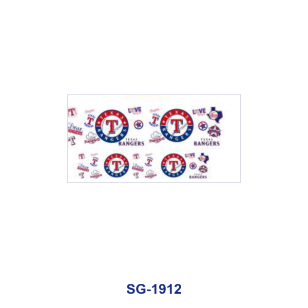 Wholesale 8pcs Sports Logo Badge Pattern 3oz Cup Stickers Wrap OLY Exclusive