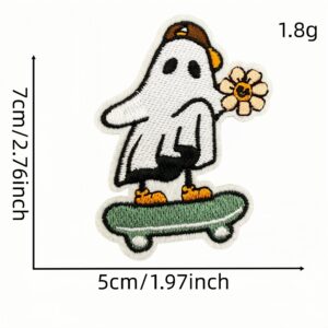 White ghost cloth sticker 23 #