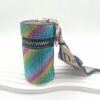 Wholesale Leopard Print Rhinestone PU Leather Bag Charm Keychain Fashion Accessory Gift
