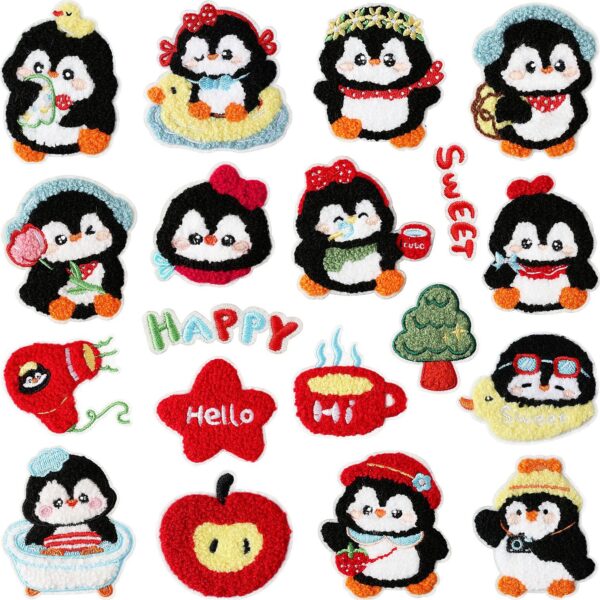 oly-370f99b357cfb3a79b97cfe9b332b675 Wholesale Chic Bathing Penguin Embroidery Patch Iron-On for Clothing and Bags
