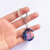 oly-37101b6a37b393d5e8b273c4b2835cdc Wholesale Alloy European Style Crystal Purple Keychain Fashion Accessory Car Key Ring