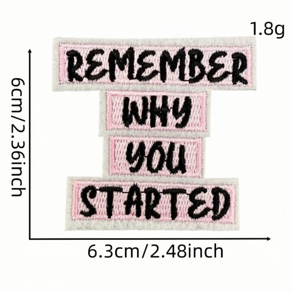 oly-37105e06cb657090dc21e754d47b6926 Wholesale Cartoon Inspirational Embroidered Patch Fashion Accessory Bag Charm