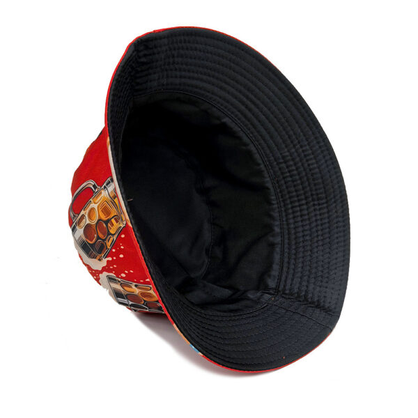 Wholesale Chic Beer Pattern Bucket Hat Sun Protection for Fashion Accessory