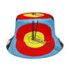 Wholesale Stylish Bow and Arrow Clock Pattern Fisherman Hat Double Sided Sunscreen Hat for Outdoor Use