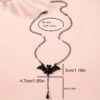 Wholesale Fashion Bat Pendant Necklace Zinc Alloy Electroplated Chain Jewelry Accessory