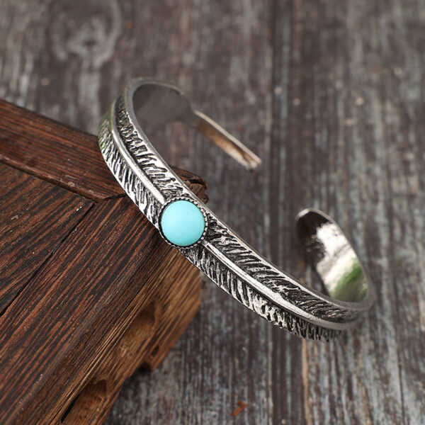 oly-3739c2202b938bc036b1e0e4964342ba Wholesale Bohemian Feather Pattern Vintage Bangle Jewelry Accessory Boutique Resale