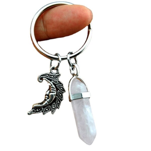 Wholesale 2 Piece Sun and Moon Keychain Set Alloy Key Ring Fashion Accessory