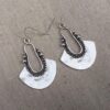 Wholesale Alloy Hollow Fan Dangle Earrings Retro Fashion Wedding Jewelry Accessory