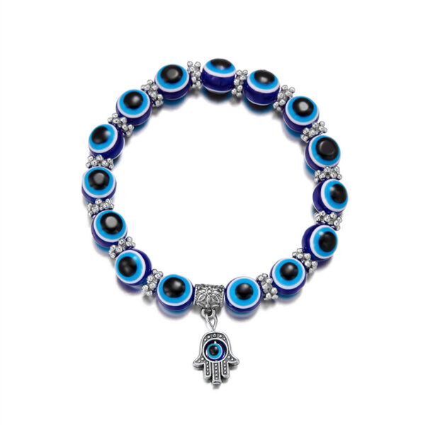 oly-376609dbb4c52e009841e96e50b1b238 Wholesale Handmade Resin Evil Eye Hand of Fatima Bracelet Tourist Souvenir Jewelry Accessory