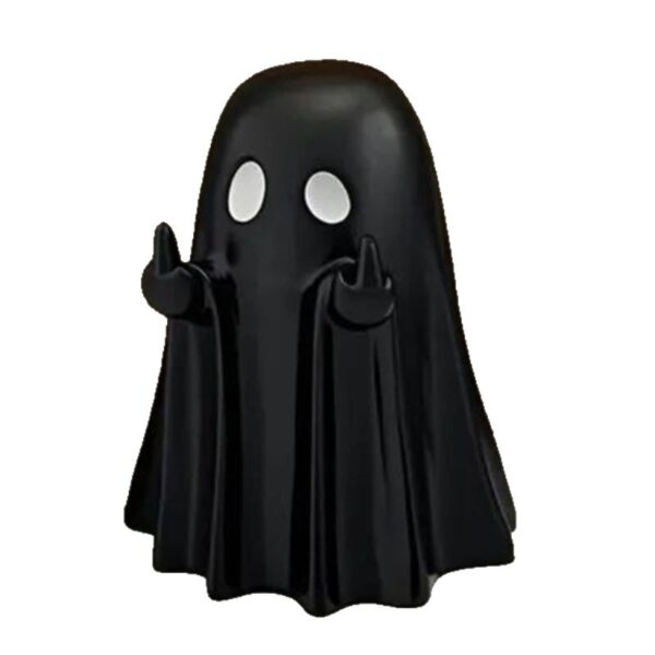 Wholesale Halloween Funny Middle Finger Ghost Statue Resin Decorative Ornament Gift for Party Boutique Resale