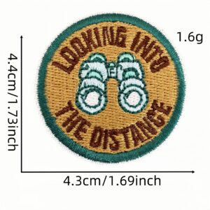 Cartoon round cloth sticker 15#