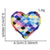 Wholesale Decorative Love Rainbow Cartoon Embroidered Patch Iron-on Applique for DIY Clothing Accessories