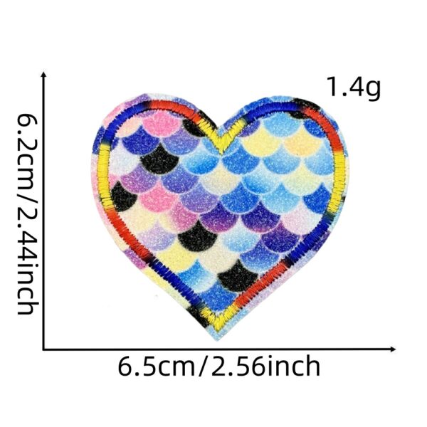 Wholesale Decorative Love Rainbow Cartoon Embroidered Patch Iron-on Applique for DIY Clothing Accessories