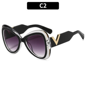 C2-transparent gray and black leg frame with double gray pieces
