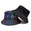 Wholesale Vintage Geometric Print Bucket Hat Reversible Sun Hat for Outdoor Casual Wear