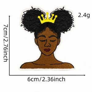 Black girl applique 6#
