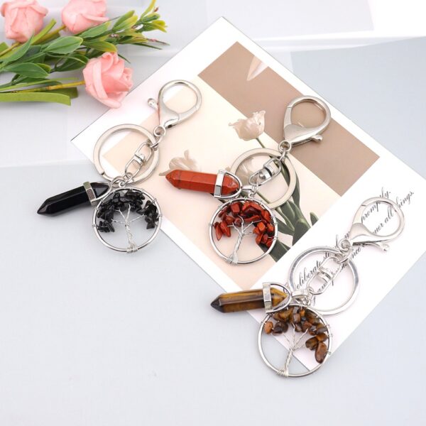 oly-37c6d1fc1c8a3c98f8270850da1b46d2 Wholesale Tree of Life Crystal Keychain Fashion Accessory Gift for Car Keys