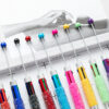 Wholesale Creative DIY Sugar Bead Multi-Color Retractable Ballpoint Pen for Student Journaling Resale Gift