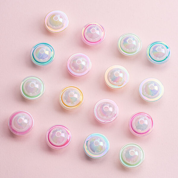 oly-37e85506f751b72afbea17eabcfc603c Wholesale Light Luxury Happy Planet Acrylic Beads for DIY Car Hanging Phone Charm Pink