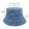 oly-37e8fad950b504698697f26fca5d8e5c Wholesale Washed Denim Fisherman Hat with Butterfly Knot Trendy Casual Sun Hat for Everyday Wear