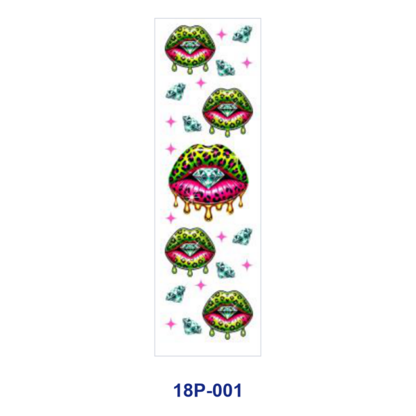 Wholesale 2/8/16pcs UV DTF Stickers Leopard Lips Diamond Treasure Coin Crab Pattern Pen and Bookmark Stickers
