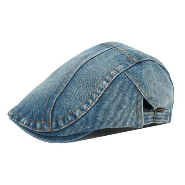 Wholesale Washed Denim Cowboy Hat with Stitching Everyday Sun Protection Cap for Resale