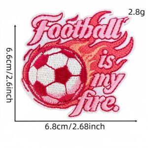 Pink soccer patch #4