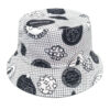 Wholesale Trendy Small Grid Bucket Hat Sun Protection Casquette Unisex Casual Cap