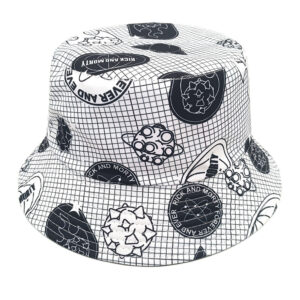Wholesale Trendy Small Grid Bucket Hat Sun Protection Casquette Unisex Casual Cap