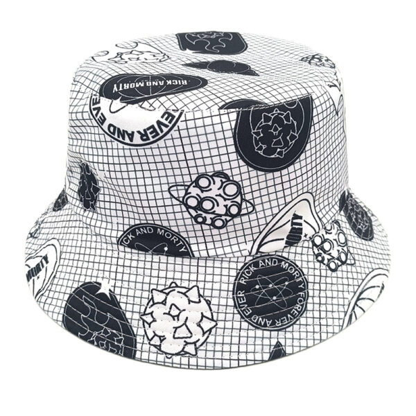 Wholesale Trendy Small Grid Bucket Hat Sun Protection Casquette Unisex Casual Cap