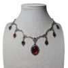 Wholesale Renaissance Gothic Style Red Cross Pendant Necklace Fashion Jewelry Accessory for Boutique Resale