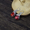 oly-380765f8b182fc322645b2c5f21508a2 Wholesale Gothic Bat Drop Earrings Red Black Zinc Alloy Fashion Accessory