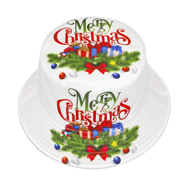 Wholesale Stylish Double Sided Christmas Bucket Hat with Sun Protection Unisex Gift for Resale