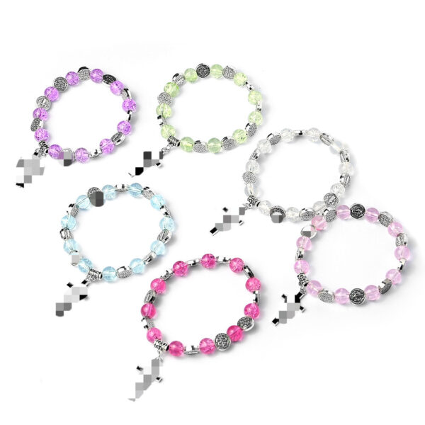 oly-382da048642a3c360da888676236c1bf Wholesale Artificial Crystal Bead Bracelet Cross Rosary Design Fashion Accessory Boutique Resale