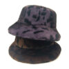 Wholesale Leopard Print Fluffy Faux Fur Bucket Hat for Women Casual Winter Fashion Accessory