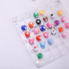 oly-383df5a43ffdeec64961920beccdad52 Wholesale Light Luxury Style Acrylic Heart Beads 12mm Mixed Colors DIY Jewelry Accessory for Everyday Wear or Gift
