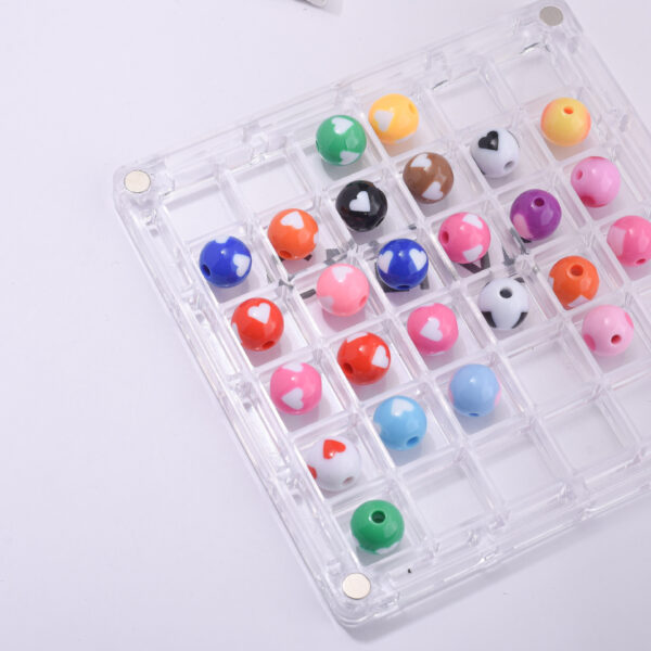 oly-383df5a43ffdeec64961920beccdad52 Wholesale Light Luxury Style Acrylic Heart Beads 12mm Mixed Colors DIY Jewelry Accessory for Everyday Wear or Gift