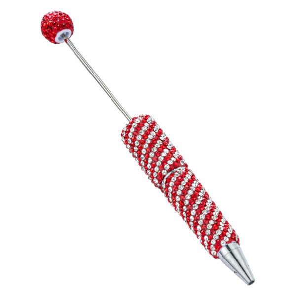 oly-38546cecb29eddfe05c56ada6c3641a5 Wholesale DIY Beaded Spinning Pen Decorative Plastic Ballpoint for Daily Use