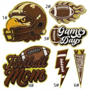 Rugby cloth patch set of 6 pieces