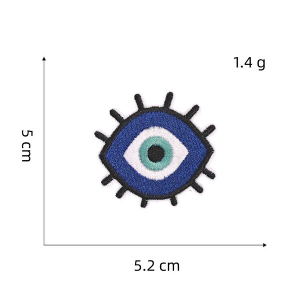 Wholesale Devil's Eye Embroidered Patch Iron-On Decorative Accent for Bags & Clothing