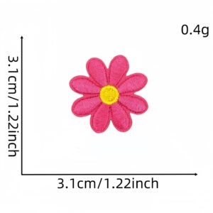 Rose red small cloth patch 1 #