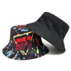 oly-38769bd790a7be5af4a7921ed0433c9b Wholesale 80s Print Double Sided Bucket Hat for Sun Protection Stylish Fashion Accessory