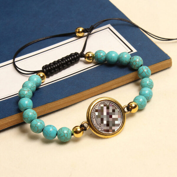 Wholesale Saint Prayer Bead Turquoise Bracelet Unisex Fashion Accessory Gift